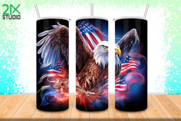 Download Bald Eagle USA Flag Tumbler No.8 - Tumbler Collection