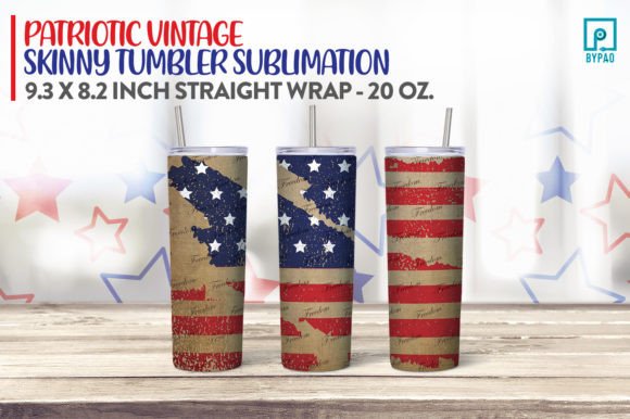 Download Patriotic Vintage Tumbler Sublimation 4 - Tumbler Collection