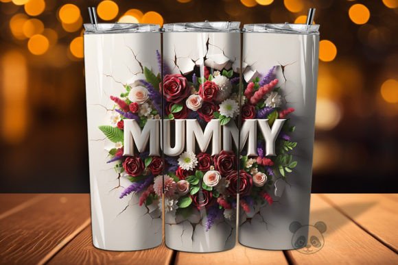 Download Mummy 3D Mother's Day Tumbler Wrap - Tumbler Collection