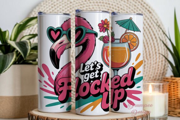 Download Flamingo Party Cocktail 20oz Tumbler - Tumbler Collection