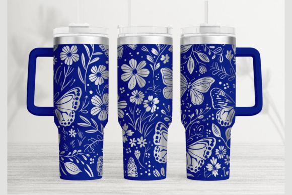 Download Butterfly 40oz Laser Tumbler Wrap SVG - Premium Resources