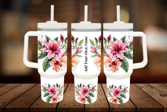 Download Floral 40oz Quencher Tumbler Sublimation - Tumbler Collection