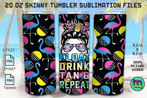 Download Float Drink Tan Repeat Flamingo Tumbler - Tumbler Collection