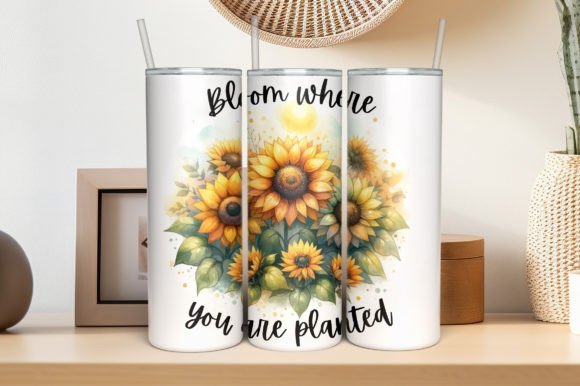 Download Sunflowers Sublimation Tumbler Design - Tumbler Collection