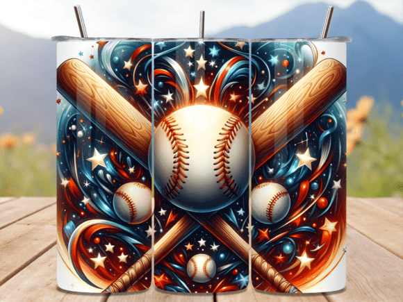 Download Baseball Bats Americana Tumbler Wrap - Tumbler Collection