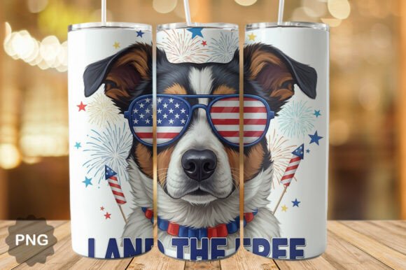 Download Land of the Free Dog Tumbler Wrap PNG - Tumbler Collection