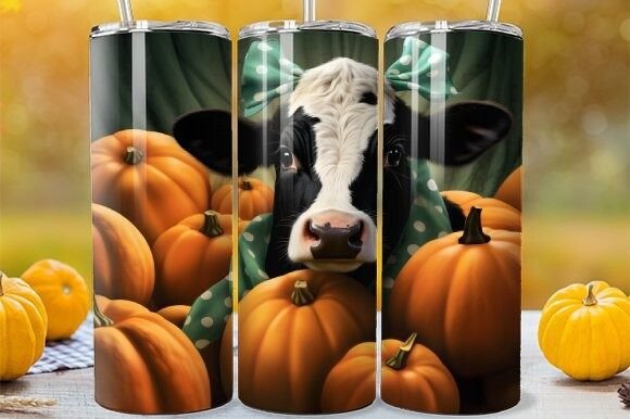 Download Fall Season Highland Calf Tumbler Wrap - Tumbler Collection