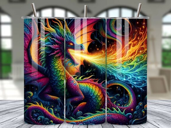 Download Dragon Tumbler Wrap Sublimation PNG - Tumbler Collection
