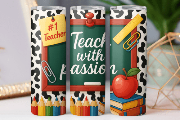 Download Teacher Tumbler Wrap Skinny 20oz Png Art - Tumbler Collection
