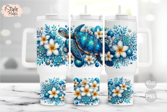 Download Sea Turtle 40oz Tumbler Wrap PNG - Tumbler Collection