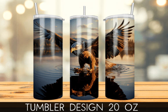 Download Bald Eagle Tumbler Wrap Sublimation - Tumbler Collection